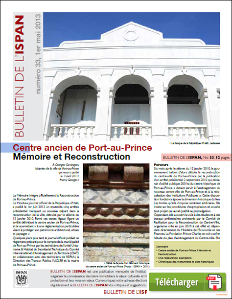  Centre ancien de Port-au-Prince Mémoire et Reconstruction